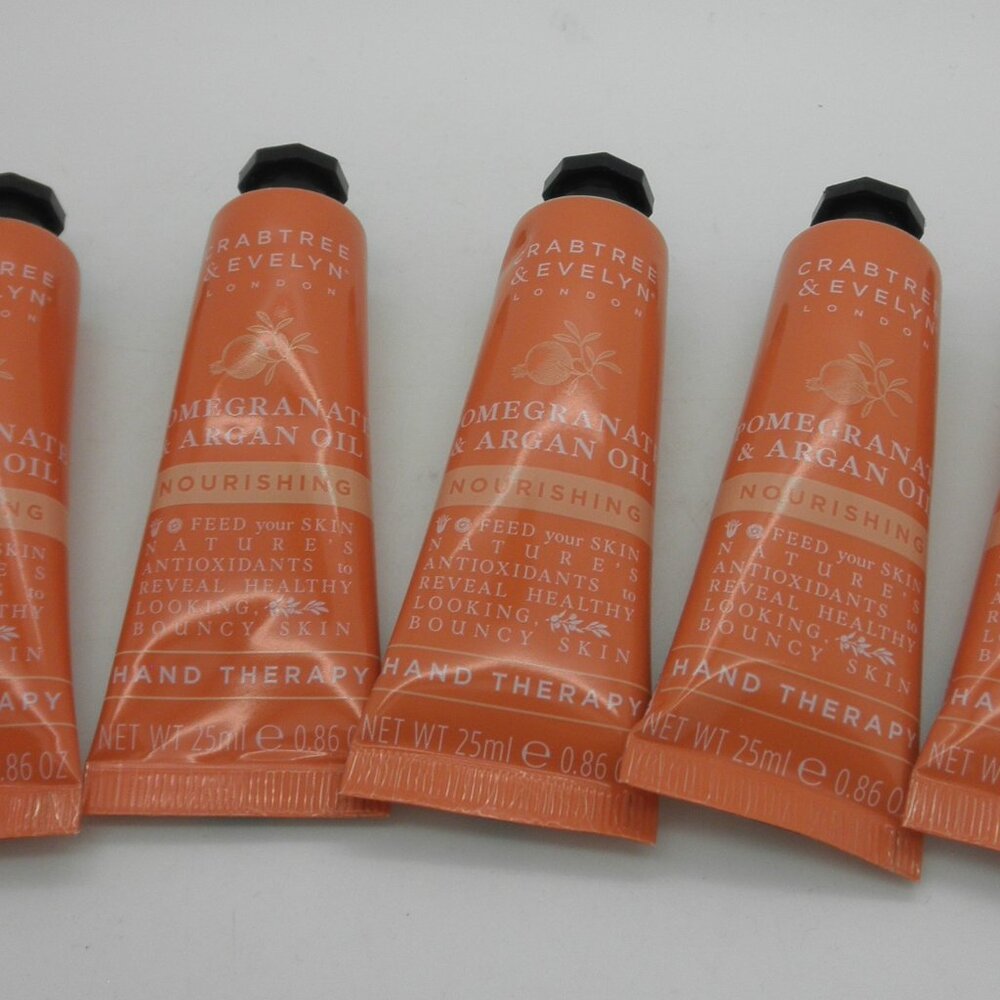 CRABTREE & EVELYN Hand Therapy POMEGRANATE & ARGAN OIL 0.86 oz ea Lot of 5